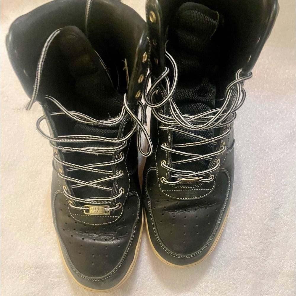 Men's Black High-Top Sneakers